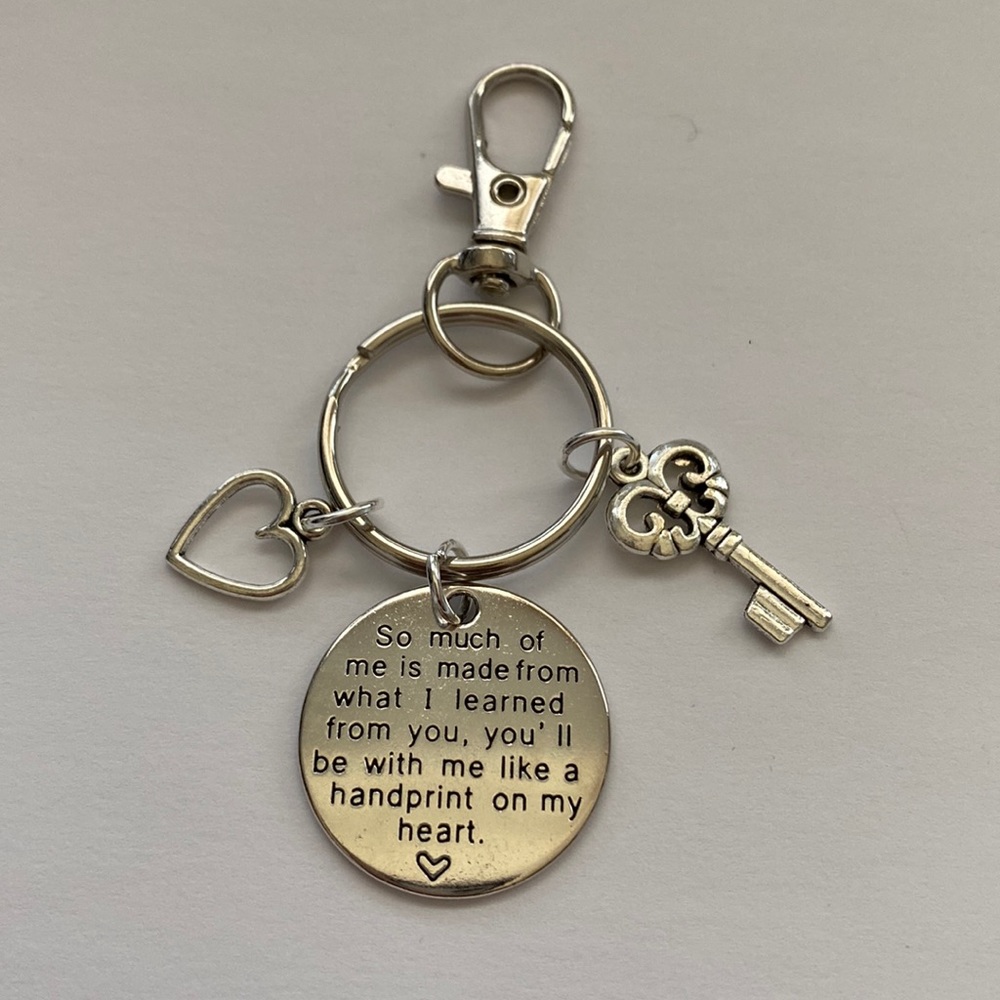 Handprint ✋on my Heart ❤️ Keyring
